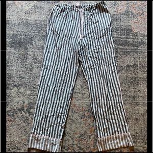 Striped Victoria’s Secret pajama bottoms
